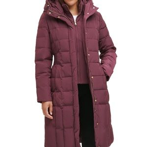 Cole Haan Box Quilt Down Coat